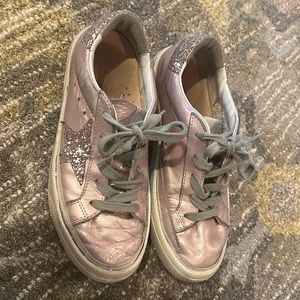 Sz 32 pink metallic golden goose w/ glitter star